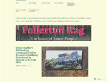 Tablet Screenshot of fullertonrag.com